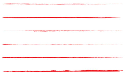 Strikethrough lines collection. Set of hand drawn freehand emphasis elements, underline, marker or ball pen line, crossed scribble stripe. Vector illustration. EPS 10
