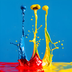 Showcasing the Primary Colors: The Core of All Colors - Vibrant Red, Blue, and Yellow