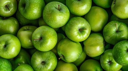 Bunch of green apples or granny smith apples background - Powered by Adobe