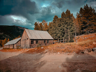 Old barn in autumn