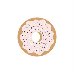 Creative Design Work. Ring Donuts in Unique Clip Art