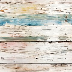 Multicolored Wooden Planks Background