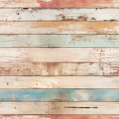 Vintage Painted Wooden Planks