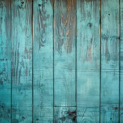Fototapeta na wymiar Vintage Turquoise Wooden Planks