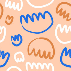 Design Artistry. Smooth and Abstract Flower Patterns