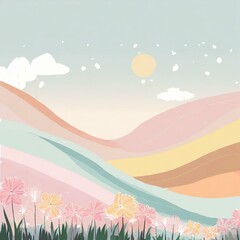 Abstract spring color pastel Wallpaper