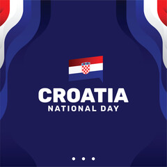 Croatia National Day Background Design
