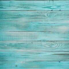 Aqua Colored Wooden Planks Background