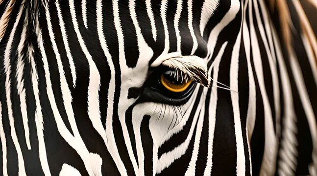 Striped Stare: The Eye of the Zebra