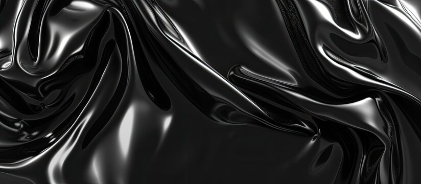 Black glossy wallpaper with wavy texture adds depth and sophistication 🖤✨ Enhances modern interiors with a touch of luxury and intrigue #SleekElegance