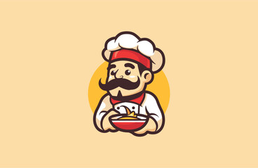 Cute CHEF Mascot logo Design