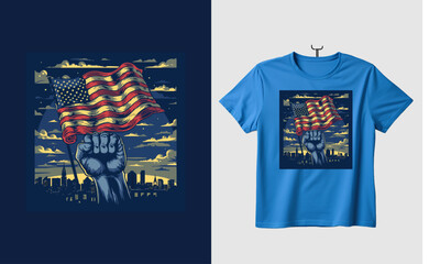 4th of july usa independence day tshirt design