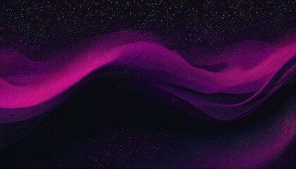 Black purple pink abstract grainy poster background vibrant color wave dark noise texture cover...
