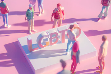 LGBTQ問題を考える-1 - obrazy, fototapety, plakaty