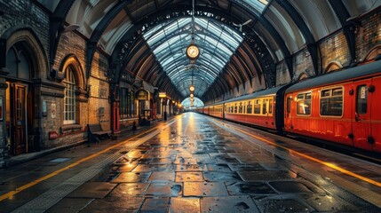 Journey Through Time: Captivating Photos of Trains and Stations - obrazy, fototapety, plakaty