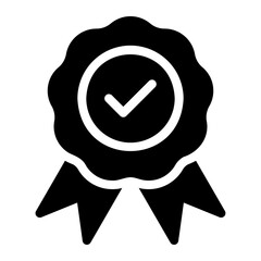 certificate glyph icon