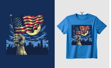 4th of july usa independence day tshirt design