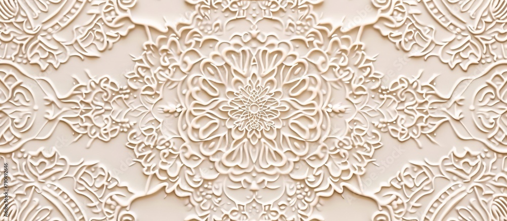 Aufkleber detailed view showing a textured pattern on a wall surface, showcasing intricate design and craftsma