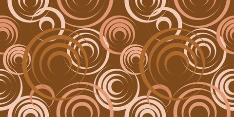 circle pattern seamless Brown wallpaper