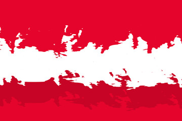 Austria flag with grunge effect suitable for the design of state events and education. Vector Nation illustration.