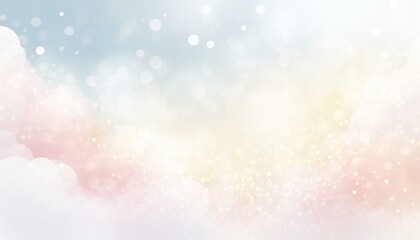 Abstract blurred beautiful soft cloud background with a pastel multicolored gradient with bokeh...