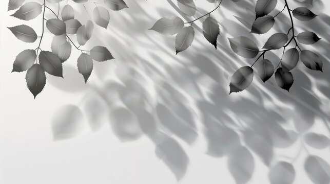 Transparent Shadow Overlay with Branches Silhouette