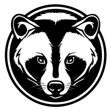 recommend clip art: American Badger Head