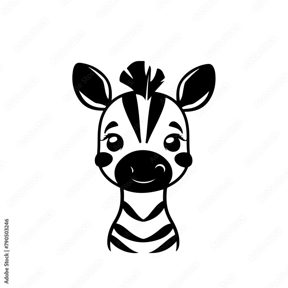 Canvas Prints baby zebra