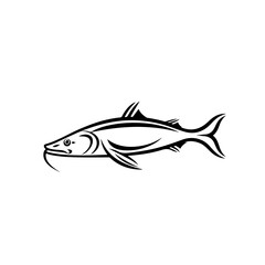 Fish line drawing