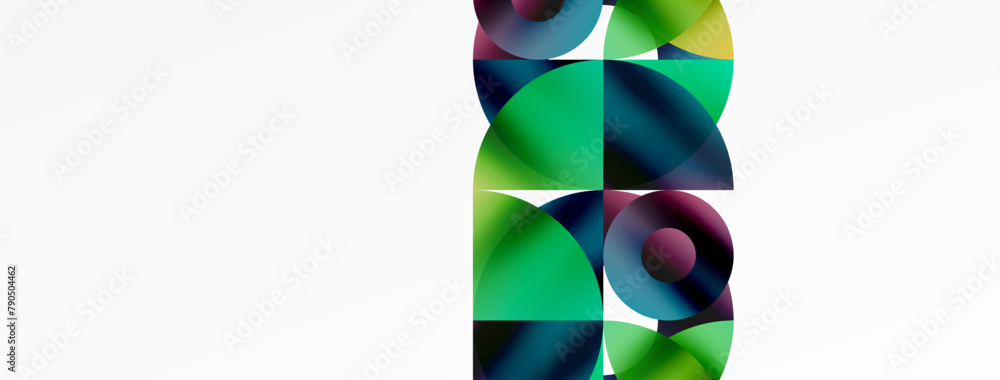 Poster the tshirt design features the letter i composed of colorful circles in a symmetrical pattern. it cr