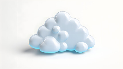 Cloudy Icon 3d