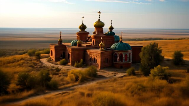  Enchanting Russian Orthodox Church in the heart of a serene landscape