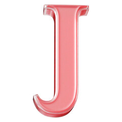 3d Letter J Red Font - 3d Alphabet