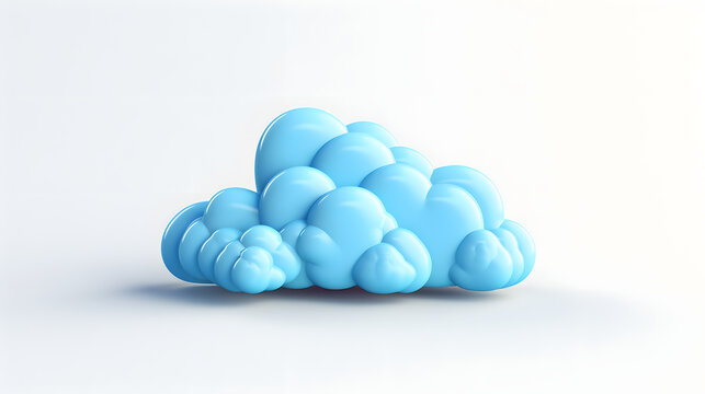 Partly Cloudy Icon 3d
