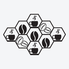 Coffee Hexagon Wall Decor Laser Cut Design 
