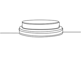 Stacks of coins penny cents. Continuous one line drawing