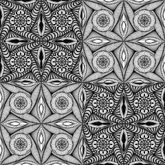 Doodle, abstract style. Abstract. Doodle, black lines make up an image. The lines form a figure with a square pattern, black lines.
