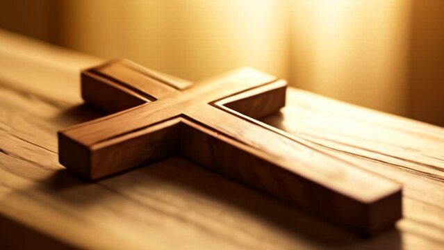  Elegant wooden cross symbol of faith and devotion