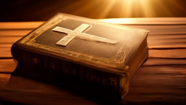  A crossmarked book symbolizing faith and devotion
