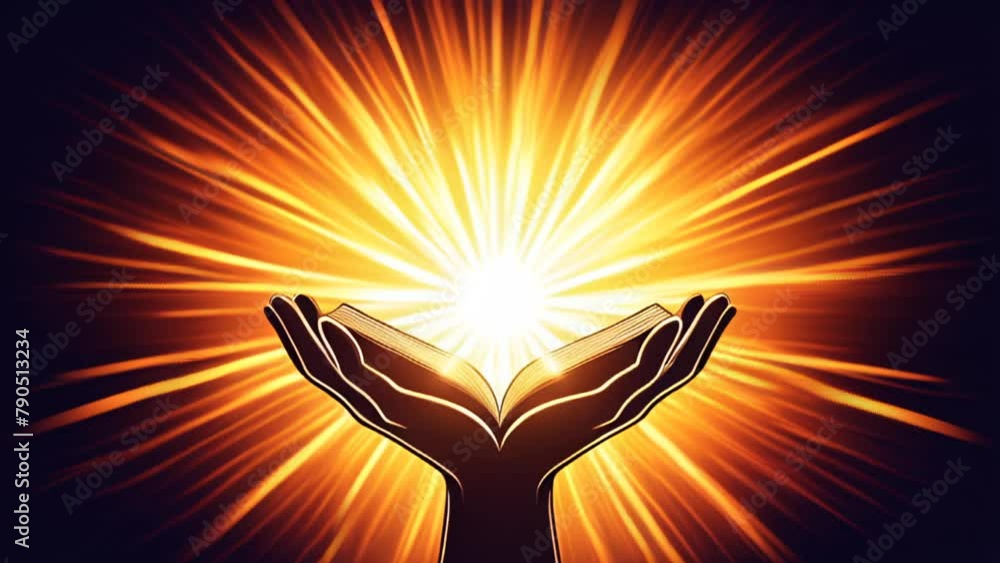 Poster embracing knowledge a symbol of learning and enlightenment