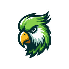 Parakeet mascot logo vector illustration