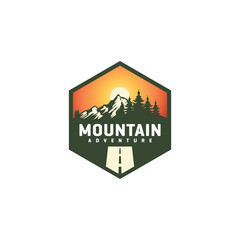 mountain logo, mountain adventure logo, mountain vector, adventure logo