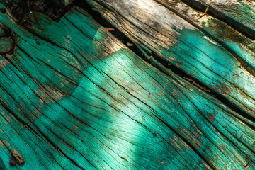 Closeup of weathered wood surface