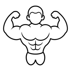 Strong healthy bones icon vector