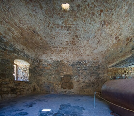 Inside the disinfection kiln of the leper colony (Spinalonga, Crete, Greece)