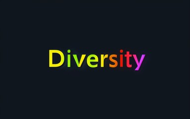 Diversity Text Over Blue Background - Inclusivity, Unity, Team Building, Corporate, Community work.