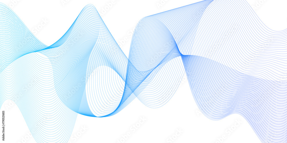 Poster template for science and technology presentation. modern gradient flowing wave lines. futuristic tec