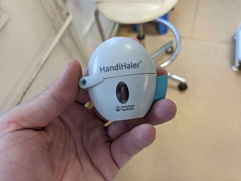 Prague,Czech republic-May 2 2024:Spiriva 18microgram inhalation powder capsules with HandiHaler,Dry powder inhaler (DPI  box with Tiotropium bromide active substance made by Boehringer Ingelheim Ltd