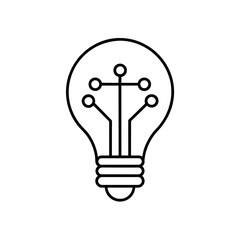 Light bulb logo vector illustration, bulb logo icon vector