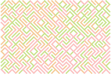 vector illustration of maze pattern background pastel color